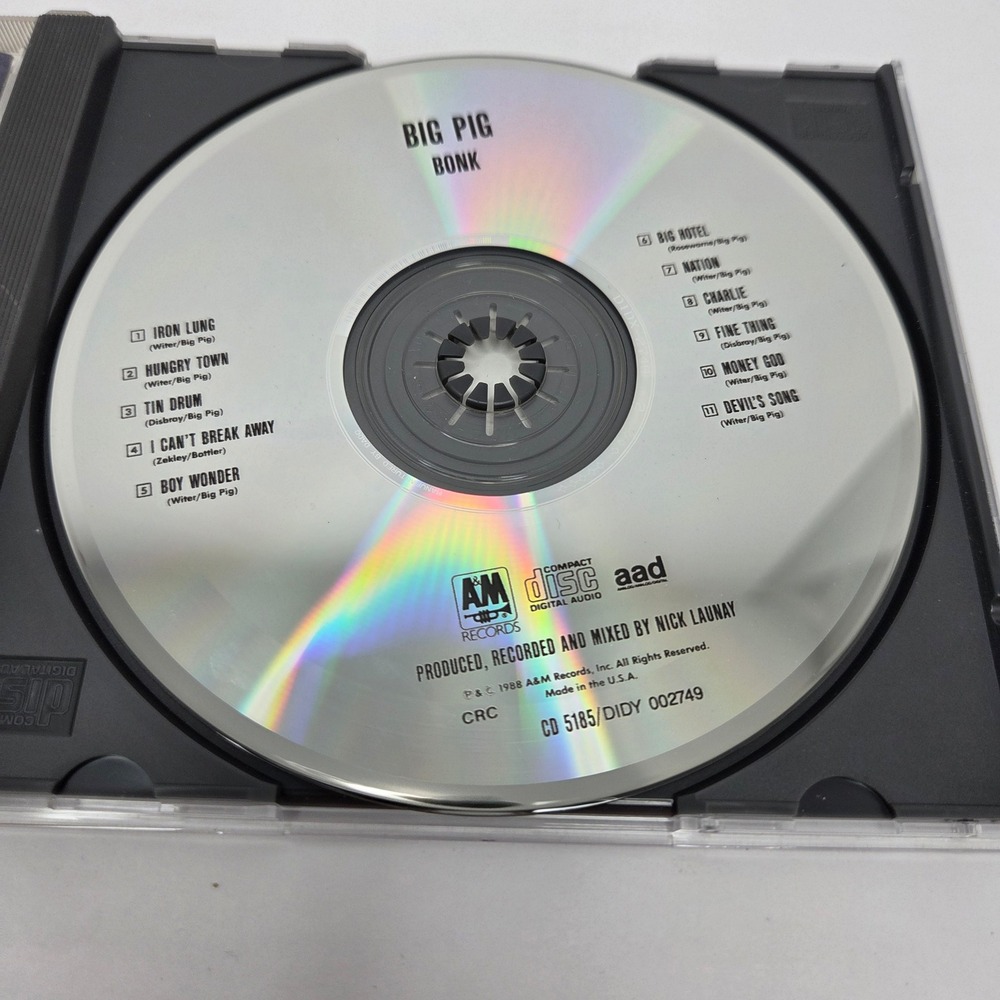 Big Pig Bonk CD Album 1988 A&M Records Alternative Rock Hungry Town Vintage 80s - Picture 4 of 6